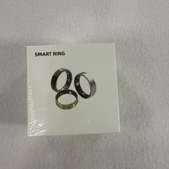 Silver Smart Ring Size 8 Silver Health And Fitness Tracker New Unopened - Picture 1 of 4
